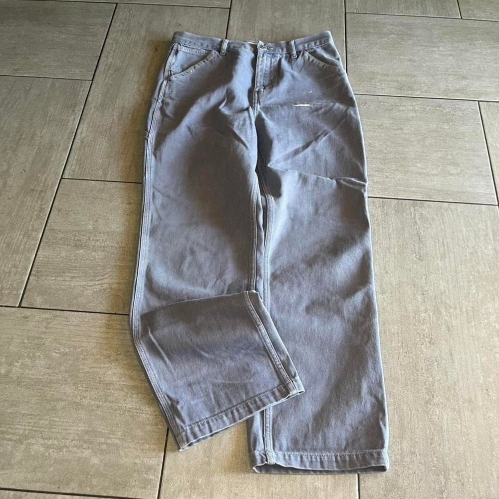 Topshop Mens Carpenter Pants Purple Utility Workwear 32 x 28